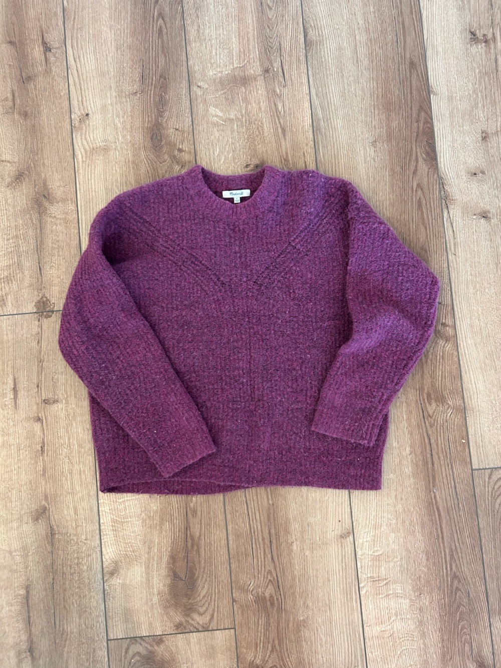Madewell Magenta Crewneck Sweater